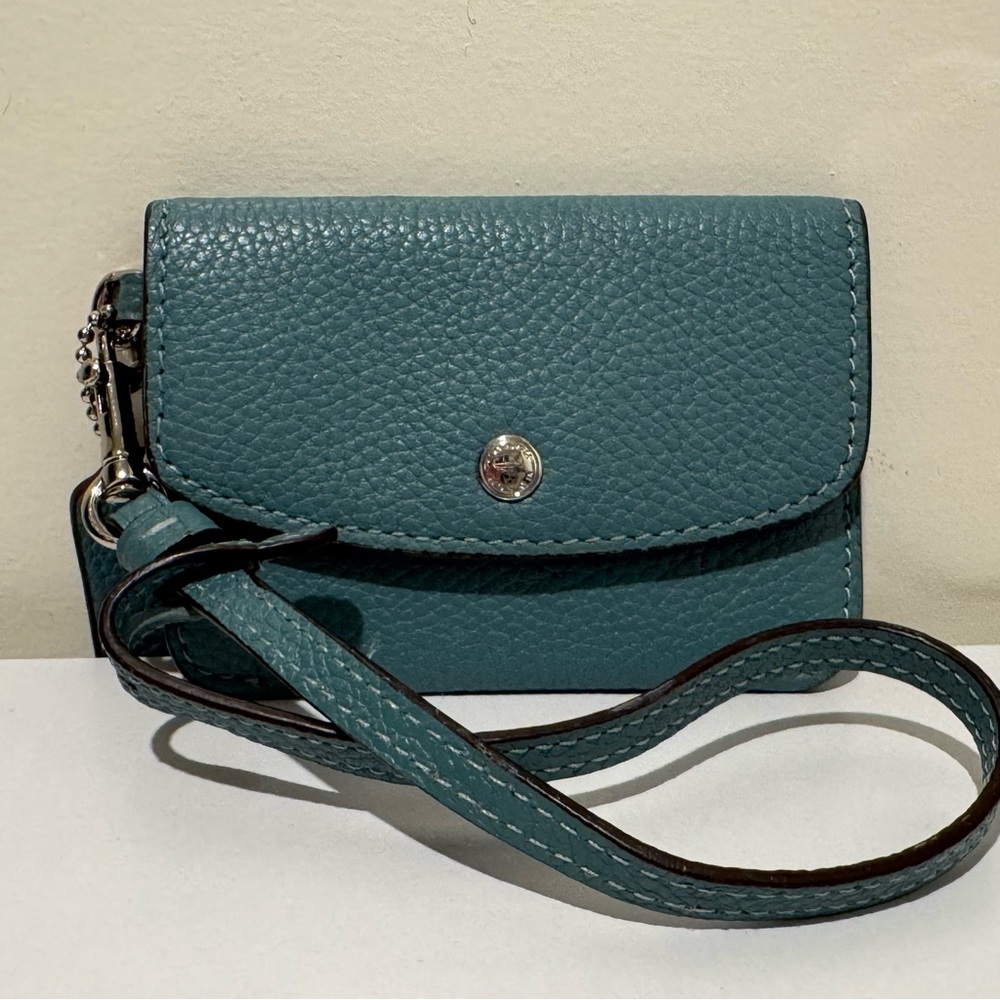 Coach card case holder lanyard with Creed 28329B